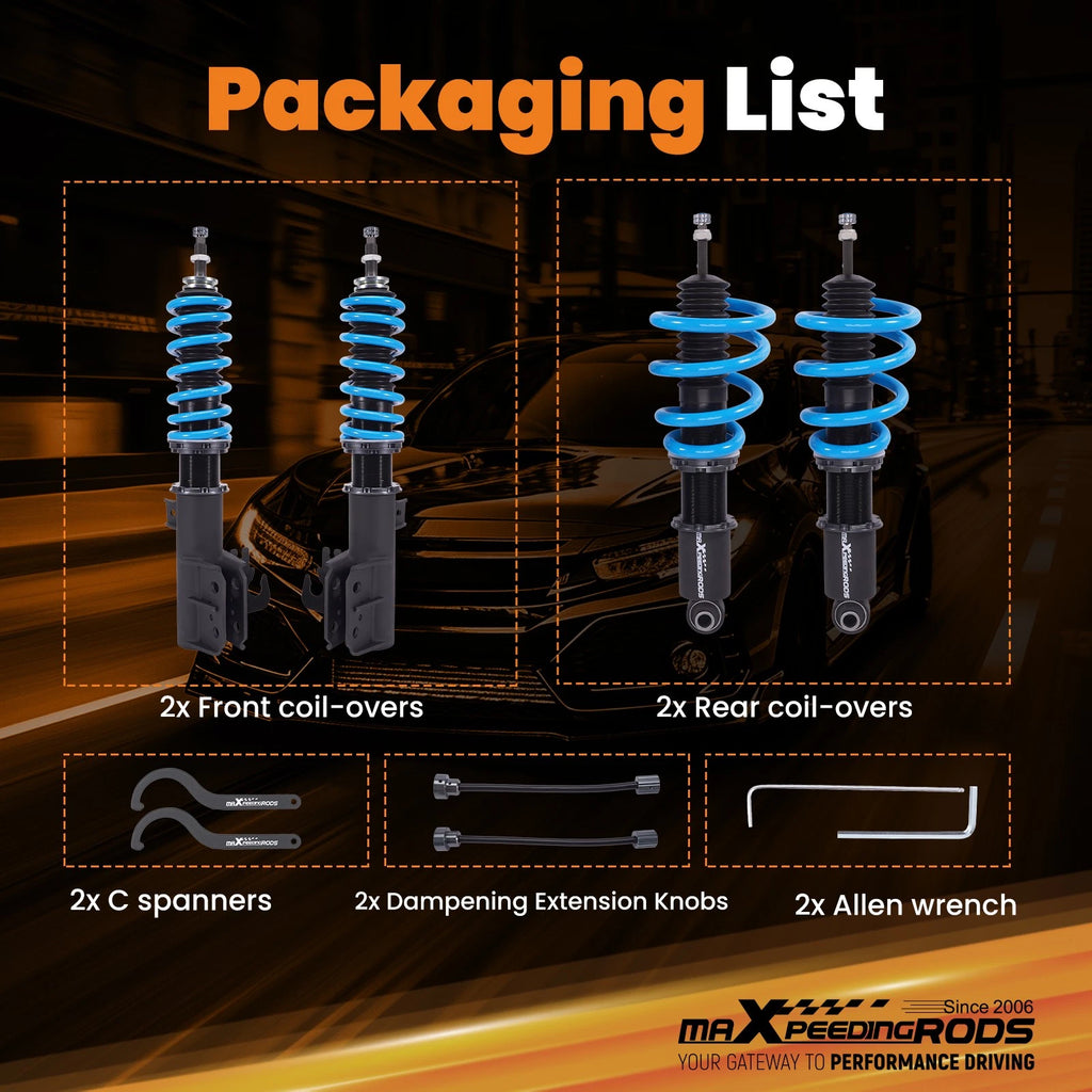24 Way Adjustable Coilover Shock Lower Kit for Pontiac G8 (2008-2009)