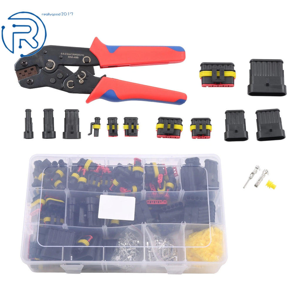 800Pcs Electrical Wire Connectors Plug Kit with Tool (Universal)
