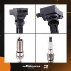 Set of 4 Ignition Coils & Spark Plugs for Ford Bronco Sport Ranger (2019–2022)