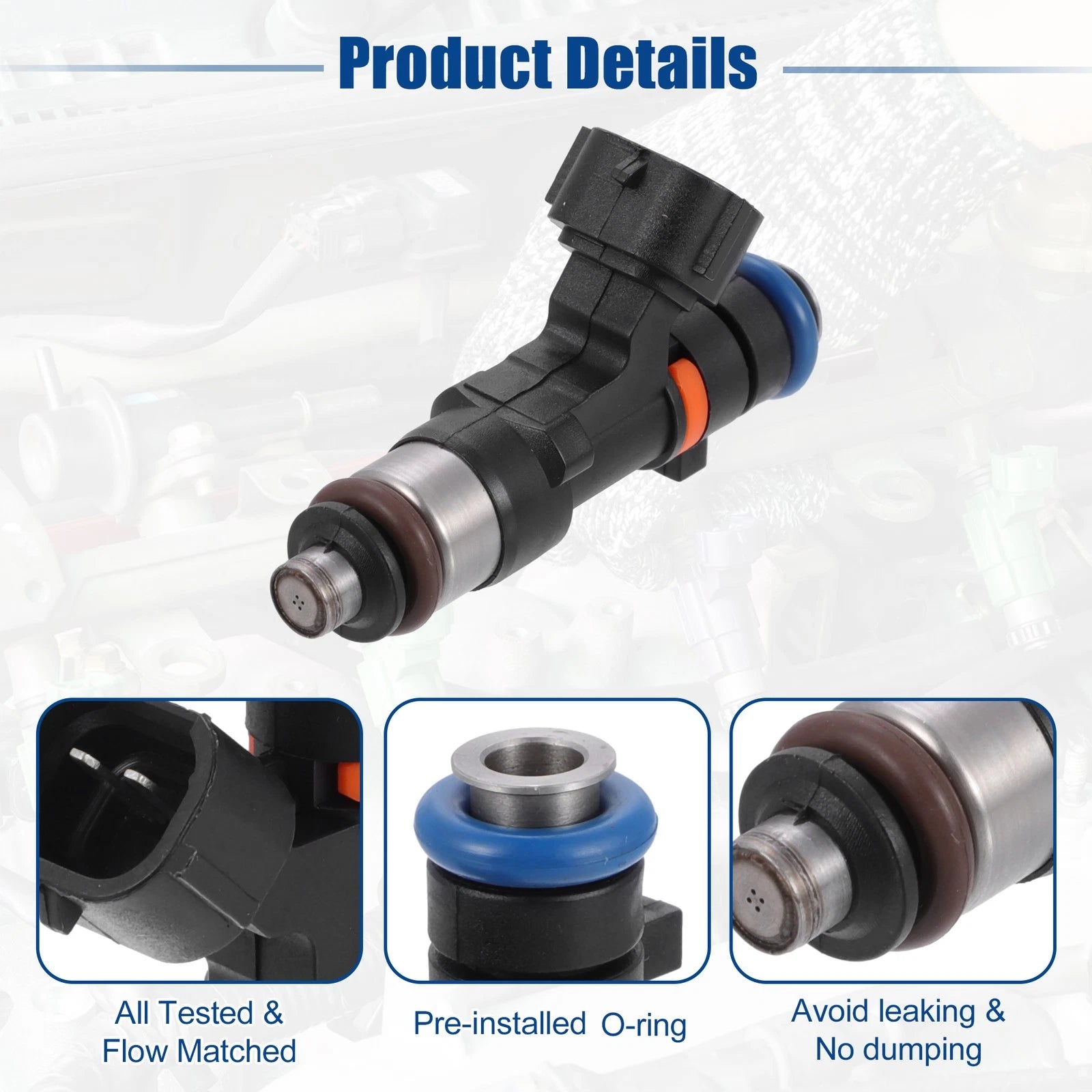 6X Fuel Injector Nozzle for Nissan 350Z 3.5L (2002–2009) 16600-CD700
