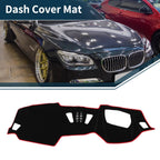 Dashboard Cover Mat for BMW 4 Series (2021) - Sun Protector Pad Black Red