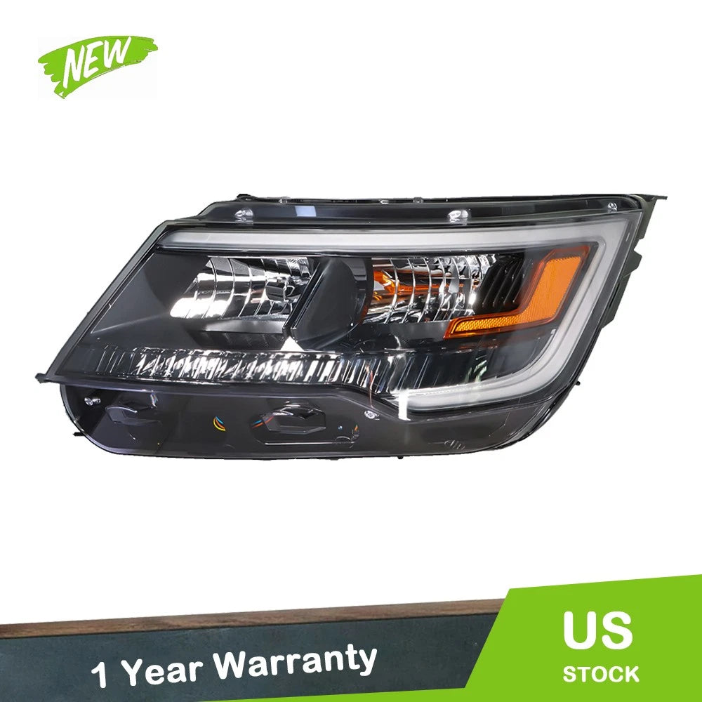 Halogen w/LED DRL Headlight Assembly for Ford Explorer (2016–2019)