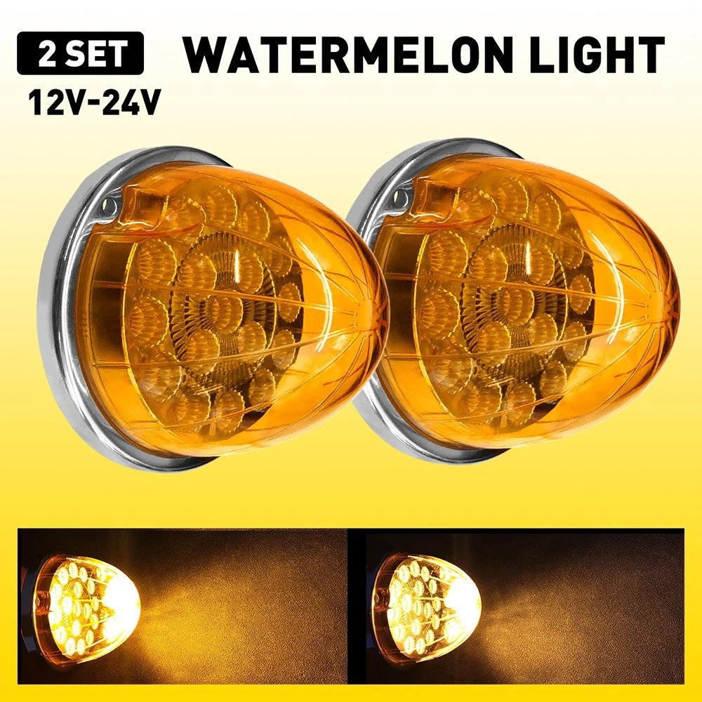 2PC Watermelon LED Side Marker Signal Lights for EXV (12V)