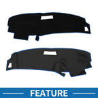 Dashboard Cover Mat for Ford Ranger (1989–1994) Sun Protector Pad Black Blue