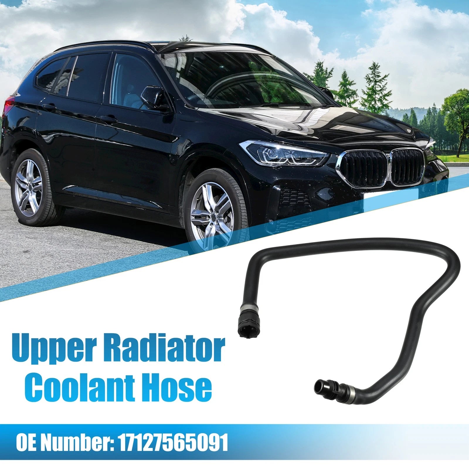 Upper Radiator Coolant Hose for BMW E81 E82 E87 (2009–2015) No. 17127565091