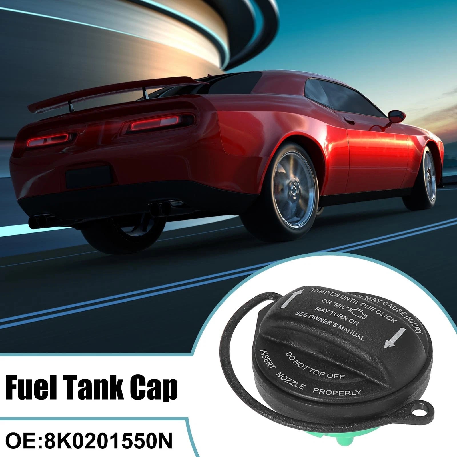 Engine Oil Fuel Tank Cap Filler Gas Cap Cover for Audi A4 (2009–2026)