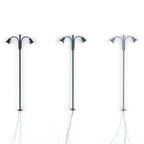 3X LED Lattice Mast Lights for Model Railway H0 (Track Kit)