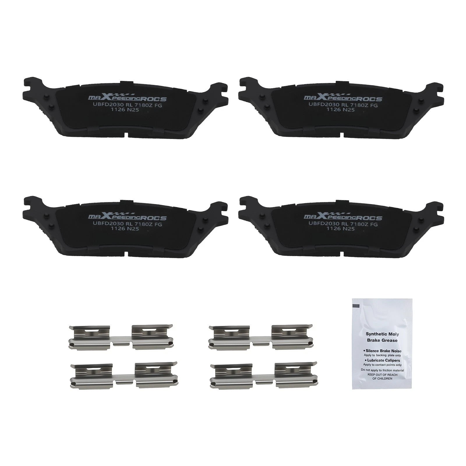 Rear Ceramic Brake Pads Set for Ford F-150 (2012–2020)