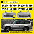 Chrome Outer Door Handle for Toyota Land Cruiser 80 Series (1990–1998)