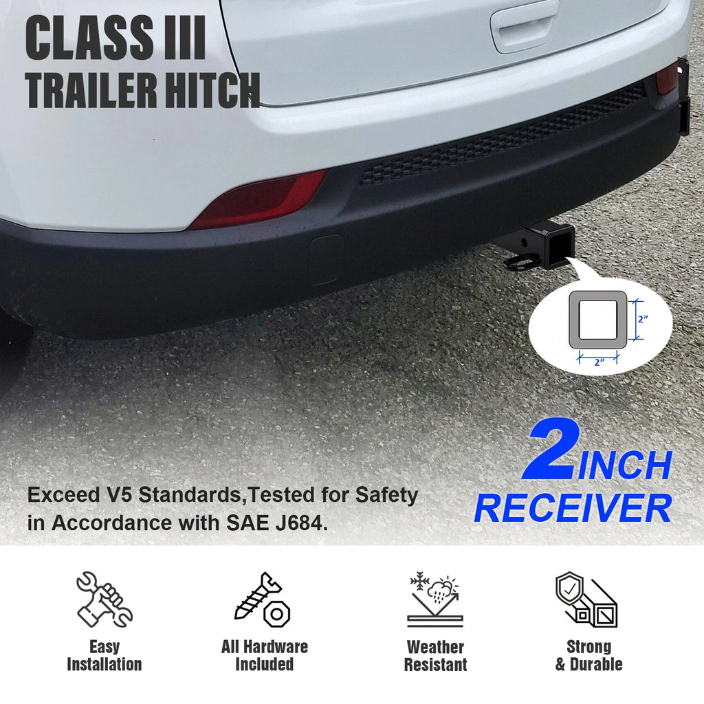 2 Inch Trailer Towing Hitch for Jeep Compass Patriot (2011-2017)
