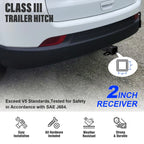 2 Inch Trailer Towing Hitch for Jeep Compass Patriot (2011-2017)