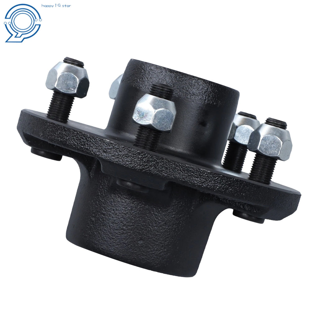 2X Trailer Axle 5x4.75 Idler Hubs w/ 3500# Bearing Kits