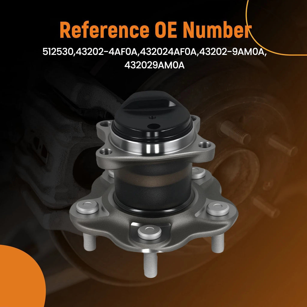 Rear 5 Bolt Wheel Bearing Hub for Nissan Sentra (2013–2019) 432029AM0A Non-ABS FWD