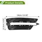 1 Pc Fog Light Grill for Mercedes-Benz C350 (2008–2015) No. 2048851453 Black