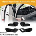 Interior Door Handle Bowl Cover Trim for Mazda CX60 (2022–2024) Black