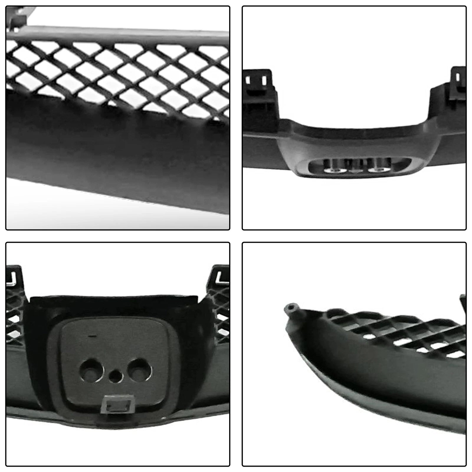 Front Grille for Honda Fit (2007-2008) Black Plastic