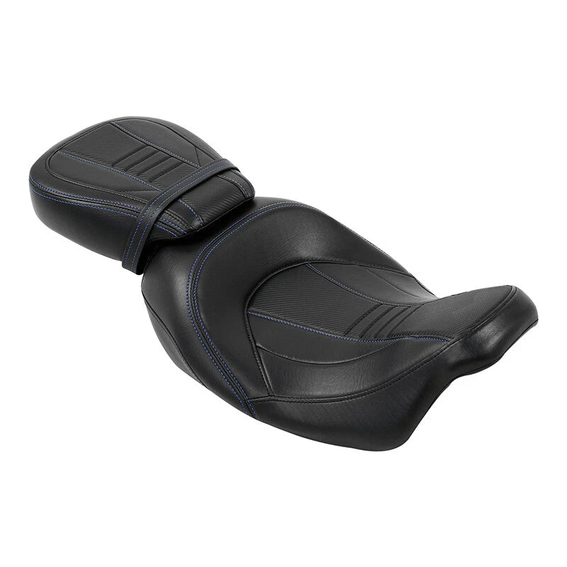 Black Driver Passenger Seat for Harley CVO Road Street Glide FLHX (2009–2023)