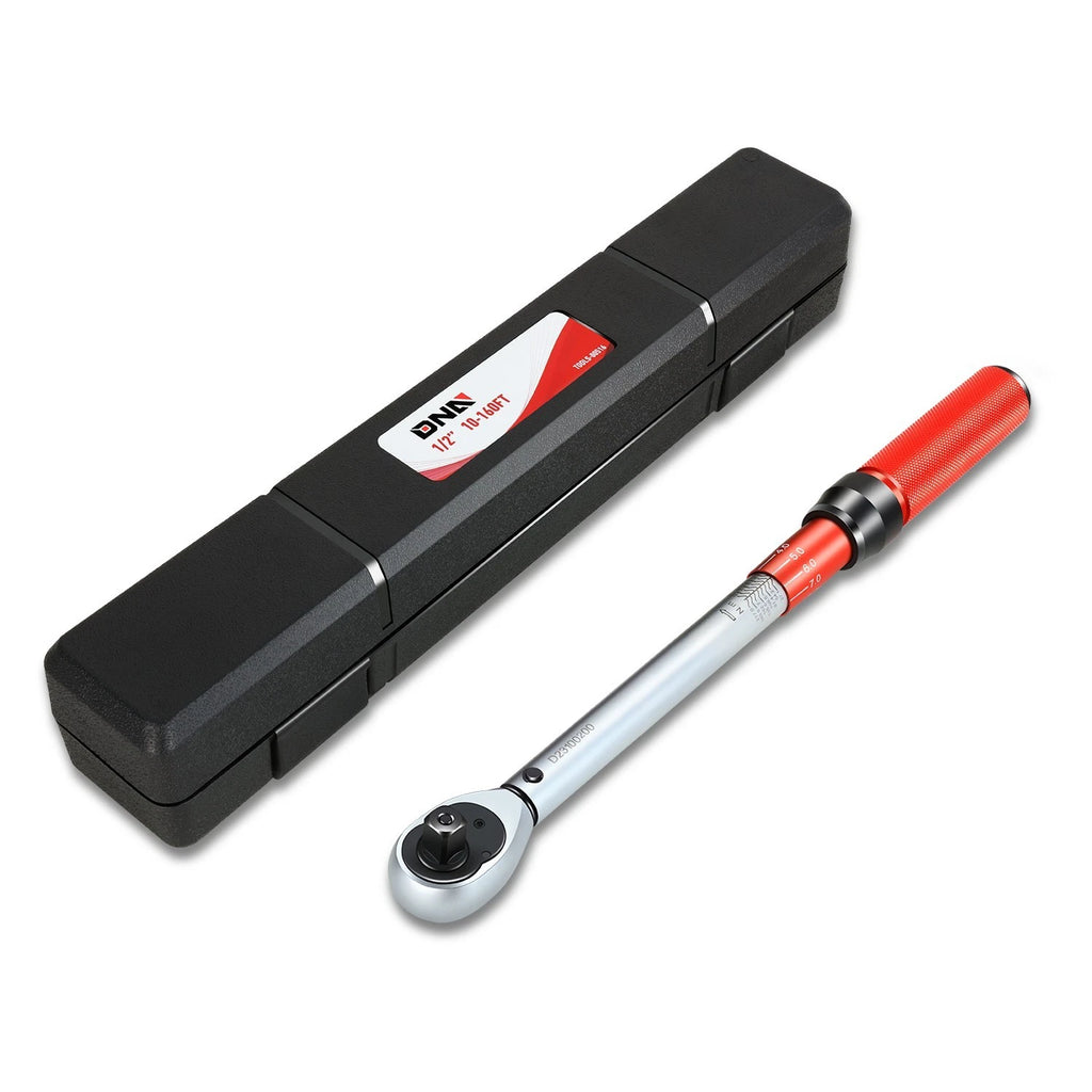 Adjustable Click Torque Wrench 10-160 in-lb for Mechanic (1/2")