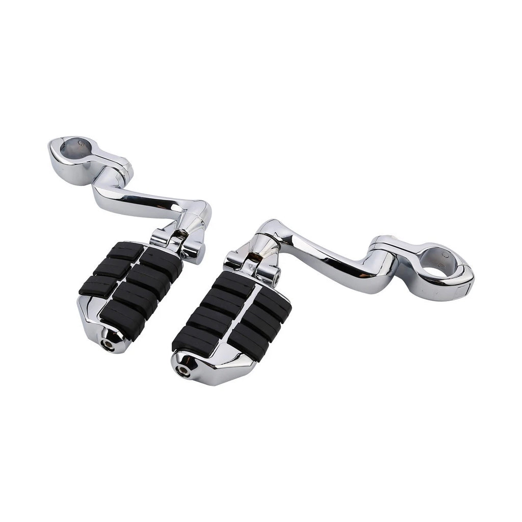 Foot Pegs for Harley Touring, Softail, Dyna (1 1/4" Engine Guard Clamps)