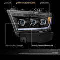 Sequential Tri-Projector LED Headlight Lamps for Ram 1500 (2019–2024)
