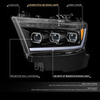 Sequential Tri-Projector LED Headlight Lamps for Ram 1500 (2019–2024)