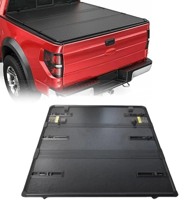 Set of 4.6FT 3-Fold Hard Tonneau Cover with Light for Ford Maverick (2022–2025)