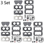 Set of 3 Carburetor Overhaul Kits for B&S Lawn Mowers (797890, 499812, 699734)