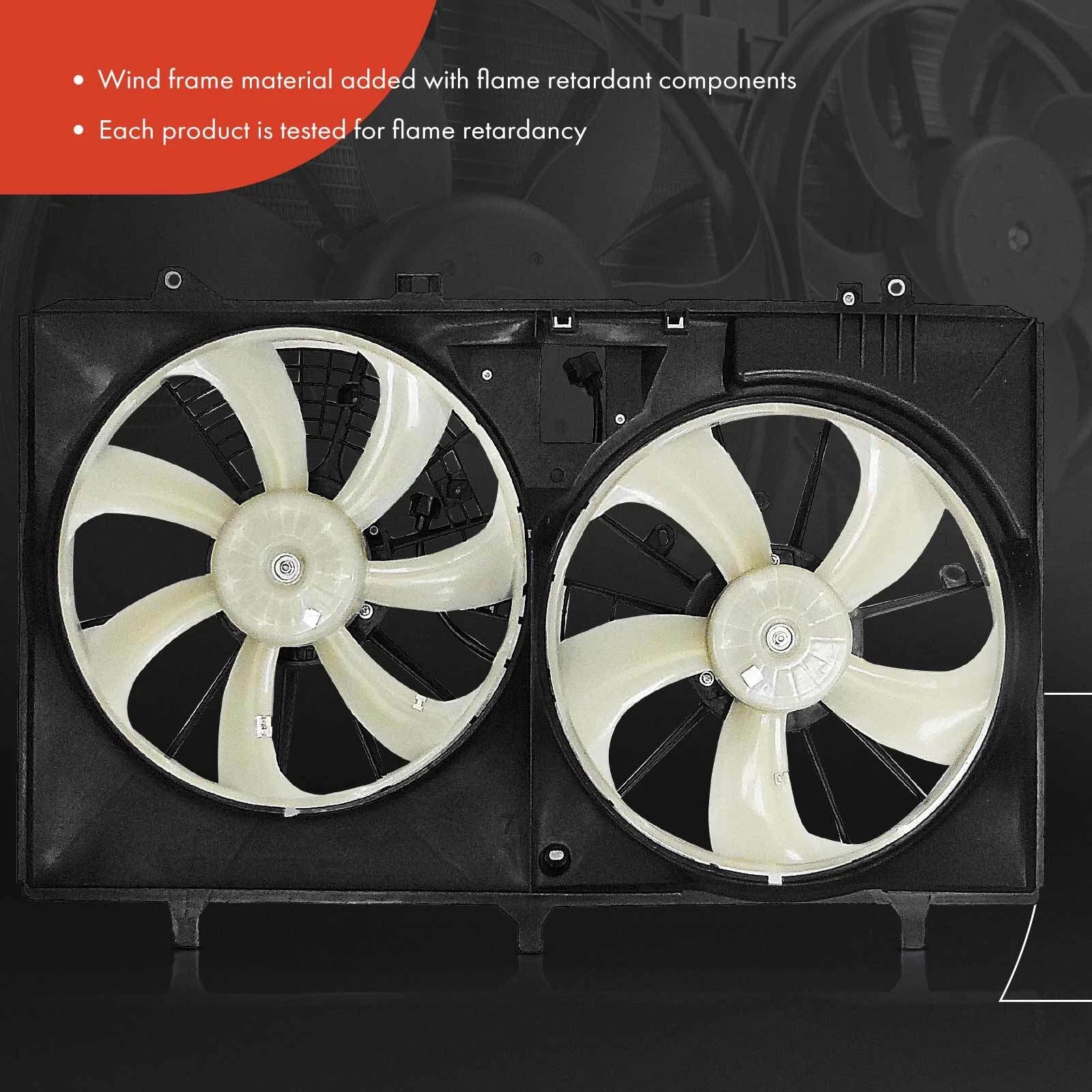 Dual Cooling Fan Assembly with Shroud for Toyota Sienna (2011–2016)