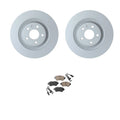 Set of 4 Zimmerman Rear Rotors & Akebono Brake Pads for Audi A4 A5 S4 S5 (2009–2023)