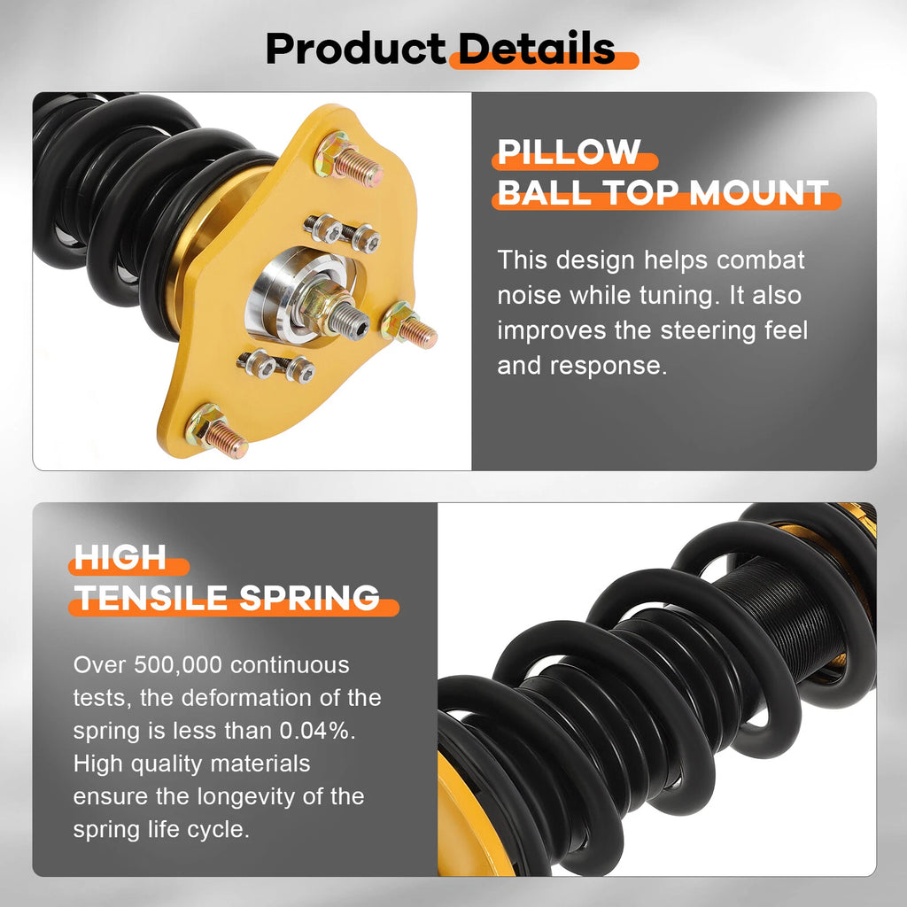 Coilovers for Honda Accord (2013-2016) Adjustable Height Suspension Kits