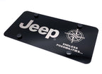 License Plate Frame Black Stainless Replacement for Jeep (2007–2017)