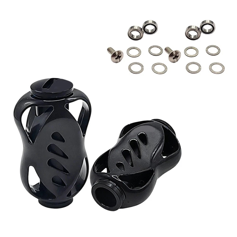 Set of 2 Carbon Fiber Knobs for DAIWA S Series Fishing Reels (1/2) 35.4x21.3mm