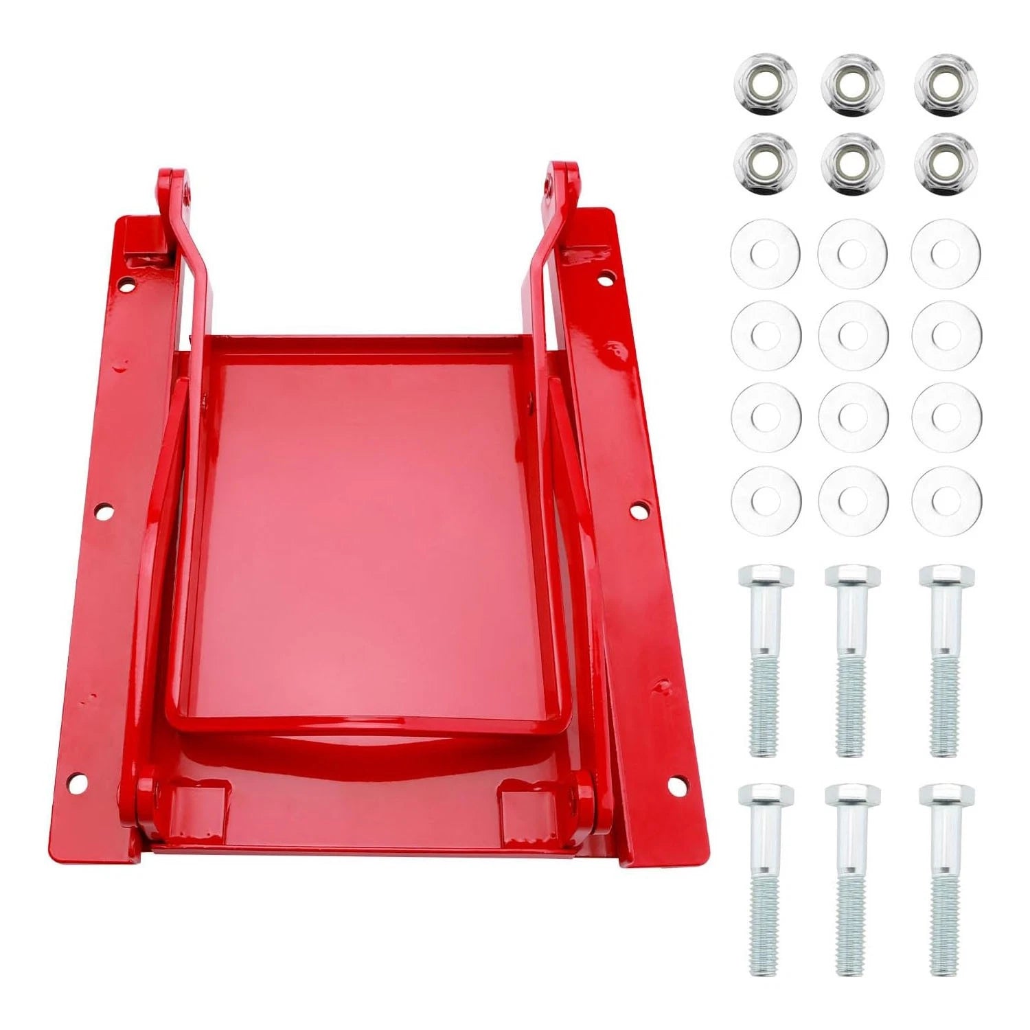 9X9 in Red Sliding Grain Gate for Feed Bin & Truck Unloading