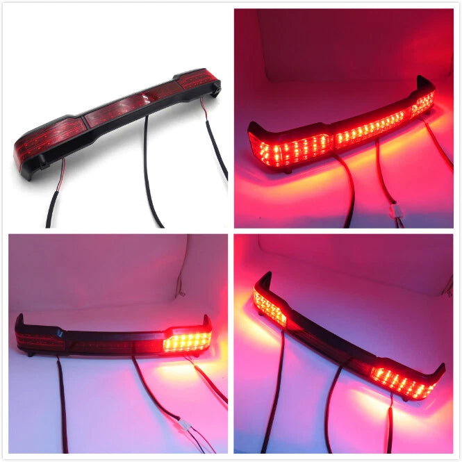 Red LED Tail Turn Light for Harley Touring Classic King Tour Pack (1997–2008)