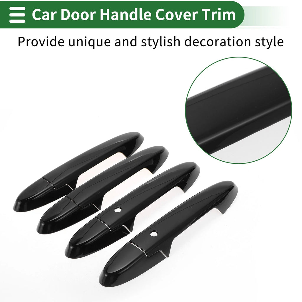 Door Handle Cover Trim for Honda Fit Jazz GK5 GP5 (2014–2018) Black