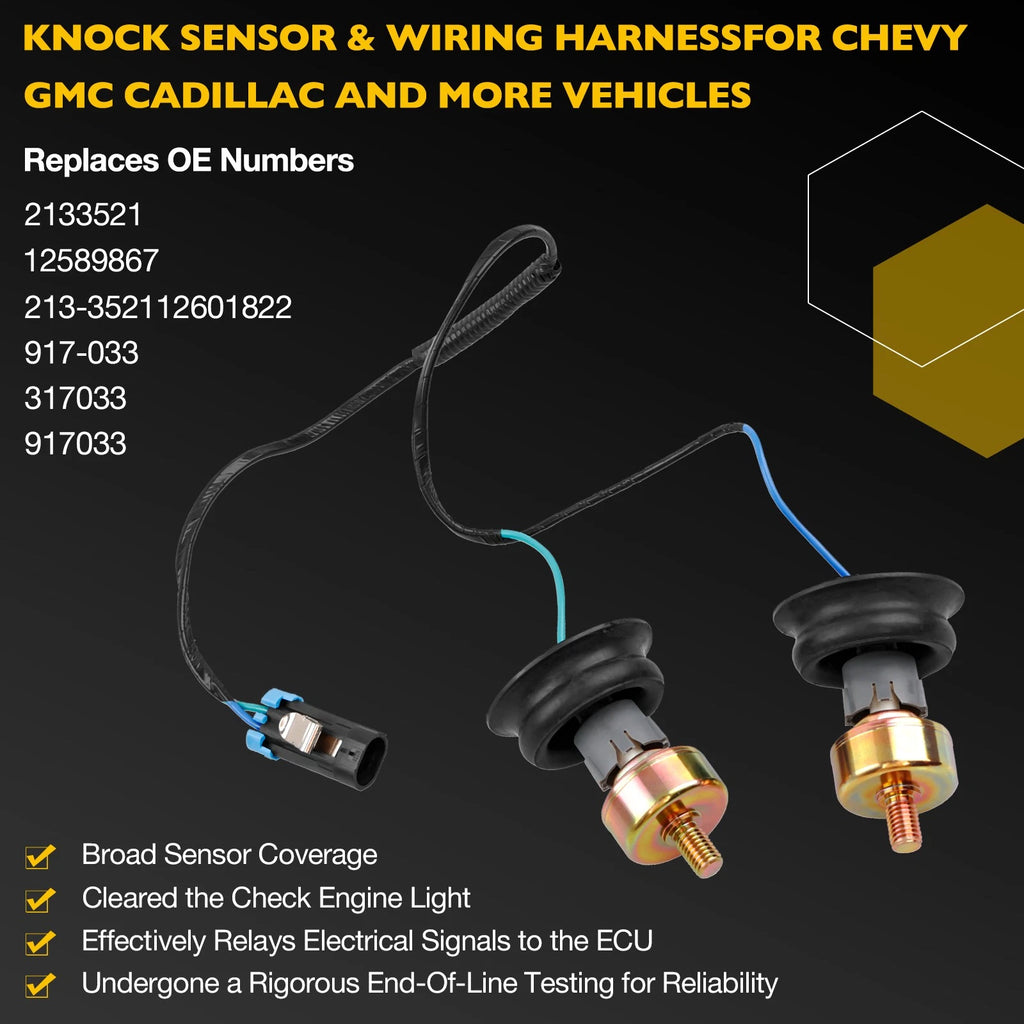 Dual Knock Sensors Kit for Chevy Tahoe Suburban GMC (1999–2007) 213-3521