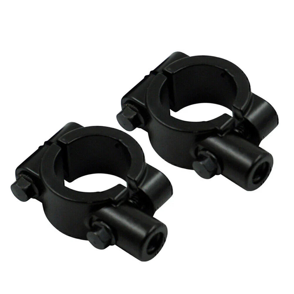 25MM M10 Black Motorcycle Handlebar Mirror Mount Clamp Adaptor