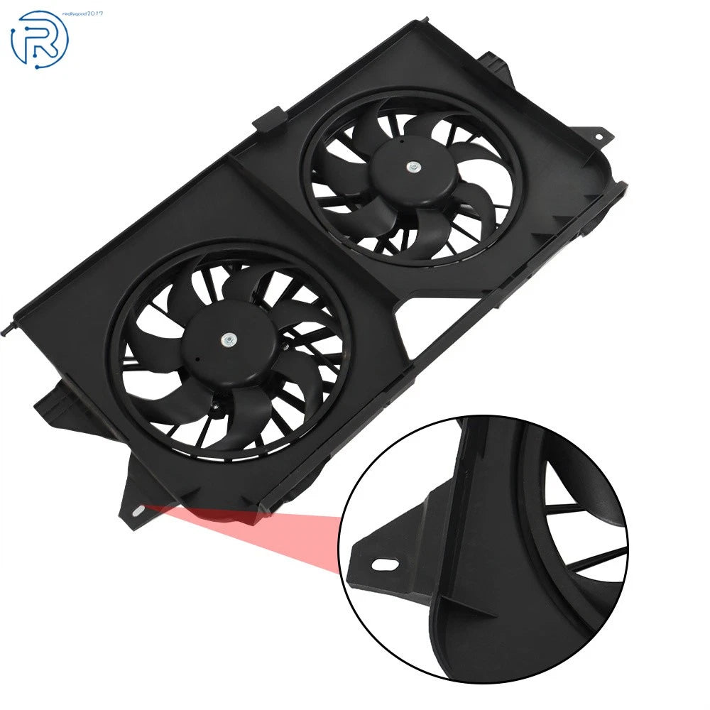 Dual Radiator Cooling Fan for Dodge Caravan (2005–2007) 620042 4677695AA