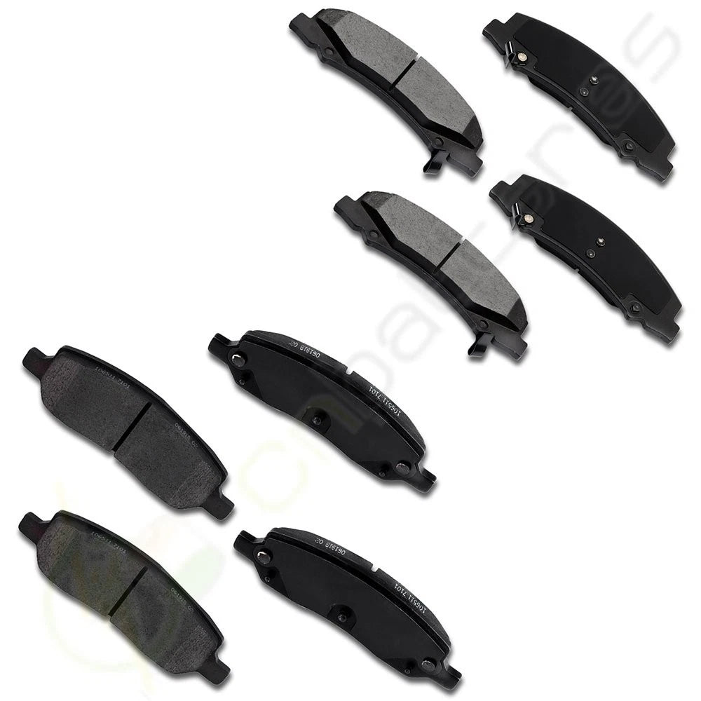 Set of 8 Ceramic Brake Pads for Cadillac DTS (2006–2011)