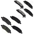 Set of 8 Ceramic Brake Pads for Cadillac DTS (2006–2011)