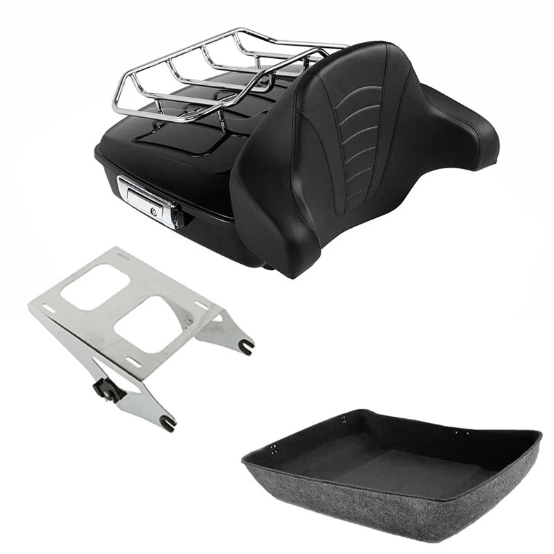 Chopped Trunk Backrest Rack for Harley Street Road Glide (2014–2026)