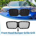 Front Upper Bumper Grille Half Chrome for BMW X3 (2020 - 2023)