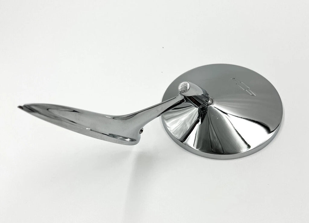 Chrome Round Bowtie Exterior Rear View Mirrors Pair for 1963–1964 Chevy