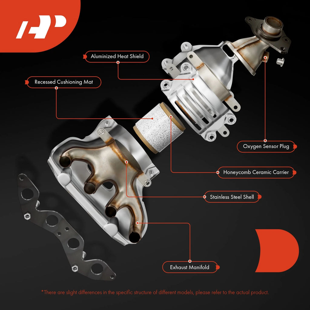 2X Front & Rear Catalytic Converter for Kia Sorento (2011-2013)