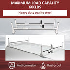 2 Bar Roof Ladder Rack for Ford E-150, GMC Savana, Chevrolet Express (1996–UP)