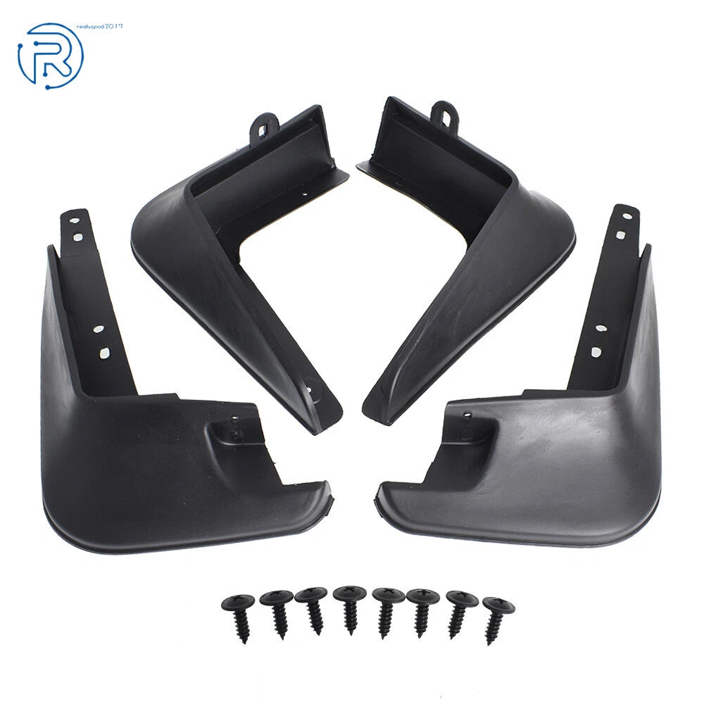 Set of 2 Black Plastic Mud Flaps for Toyota Corolla (2014-2018)