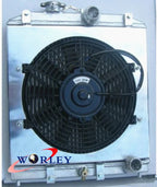 2 Row Radiator Shroud Fan for Honda Civic EG EK B16 B18 D15 D16 (1992-2000)