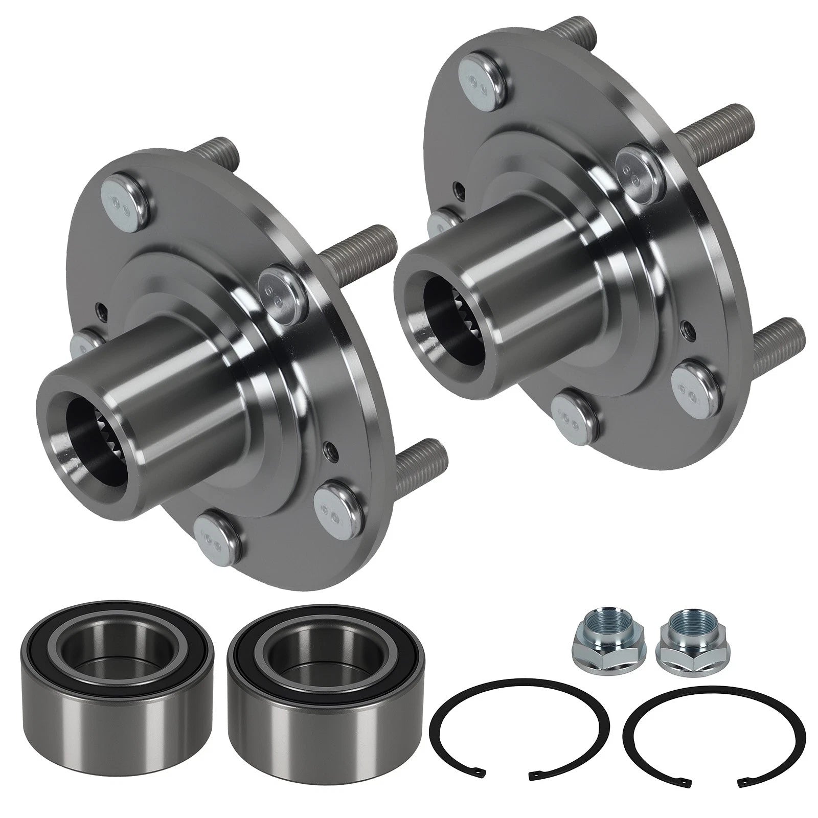 Set of 2 Wheel Hub Bearing Assemblies for Honda Accord (2003–2007)