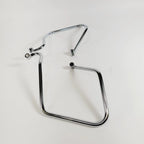 Chrome Saddle Bag Support Bracket for Harley Dyna Fat Bob Wide Glide (2006–2017)