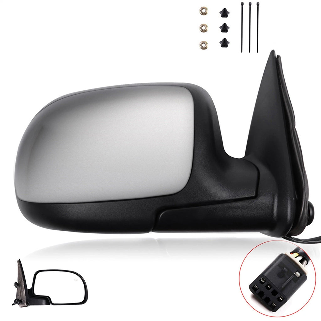 Chrome Power Heated Side View Mirror for Silverado Sierra (1999–2002)